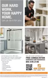 The Home Depot flyer week 39 Page 10: OUR HARD WORK. YOUR HAPPY HOME. Let us do it for you. HOME SERVICES 11 11 Love the