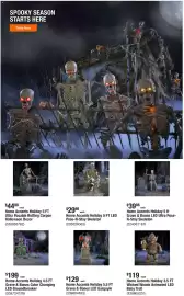The Home Depot flyer week 39 Page 2: Home Accents Holiday 5 FT LED Pose-N-Stay Skeleton €29,98