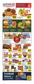 Safeway weekly ad week 39 Page 1: Oscar Mayer Bacon €4,99, Dietz & Watson Gourmet Lite Turkey Breast €6,99