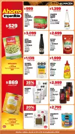 Catálogo Makro semana 39 Página 6: ALMACEN Ahorro Imperdible $529 Antes: $641 $999 Antes: $1.407 PULPA TOMATE LA CAMPAGNOLA