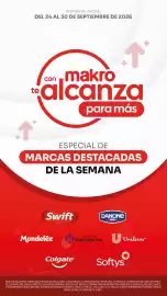 Catálogo Makro semana 39 Página 1: OFERTAS VÁLIDAS DEL DEL 24 AL 30 DE SEPTIEMBRE DE 2026 con makro te alcanza para más