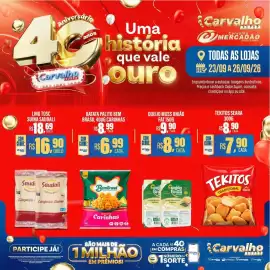 Catálogo Carvalho Supermercado Página 2: Tekitos tradicional €7,90, Batata palito bem brasil carinhas €6,99