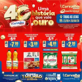 Catálogo Carvalho Supermercado Página 4: Açúcar demerara união 1kg trad €4,89, Aveia flocos regular/ fino quaker €3,69