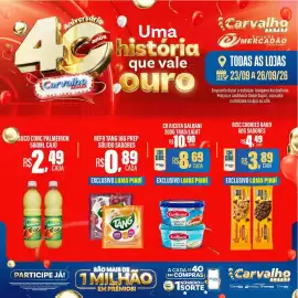 Catálogo Carvalho Supermercado Página 6: Bisc cookies baud 60g sabores €3,89, Sucocconc palmeiron cajú €2,49