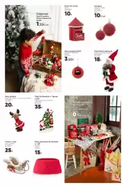 Folheto Hôma Página 2: Trineo c/ lazo €25,00, Árbol de Navidad c/ figuras y LED €35,00