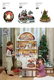 Folheto Hôma Página 22: Árbol de Navidad €69,00, Corona de Navidad c/ tren €49,00