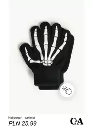 C&A gazetka tydzień 39 Strona 6: Rękawiczki Halloween - szkielet C & A €25,99