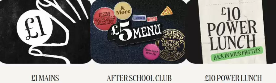 Pizza Express leaflet Page 1