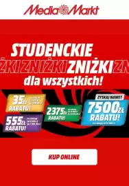Media Markt gazetka Strona 1: Media Markt STUDENCKIE ŻKIZNIŻKIZNIŻKIZN dla wszystkich! 352 RABATU! 5557 RABATU! na zakupy od