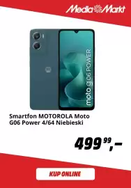 Media Markt gazetka Strona 5: Smartfon MOTOROLA Moto G06 Power 4/64 Niebieski €499,99