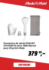 Media Markt gazetka Strona 9: Parownica do ubrań Philips seria 7000 €379,99