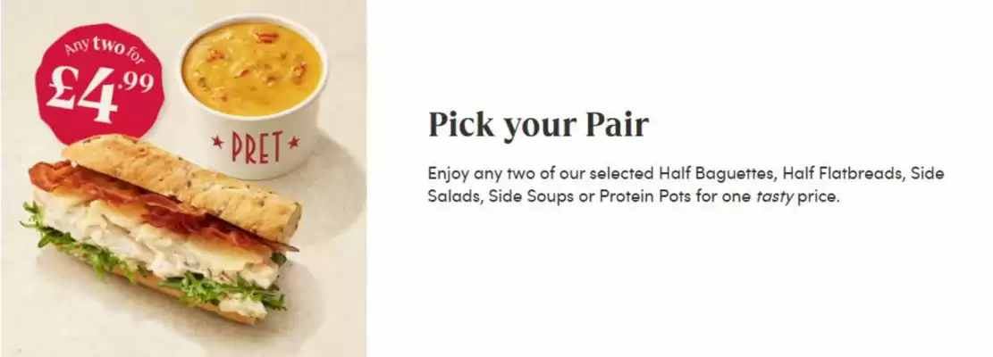 Pret A Manger (valid until 15-10)