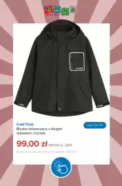 Smyk gazetka tydzień 39 Strona 4: Bluzka dziewczęca z długim rękawem różowa Cool Club €99,00