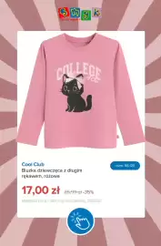 Smyk gazetka tydzień 39 Strona 5: Bluzka dziewczęca z długim rękawem różowa Cool Club €17,00