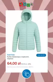 Smyk gazetka tydzień 39 Strona 6: Kurtka dziewczęca z kapturem miętowa Cool Club €64,00