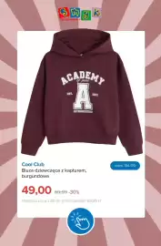 Smyk gazetka tydzień 39 Strona 9: Bluza dziewczęca z kapturem burgundowa Cool Club €49,00