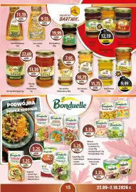 DUO-TES gazetka Strona 15: Miód Wielokwiatowy €11,19, Bonduelle Fasola czerwona €3,35