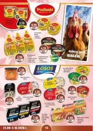 DUO-TES gazetka Strona 16: Pasztet drobiowy Podlaski €3,19, Salatka z Łososiem €6,69