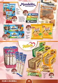 DUO-TES gazetka Strona 46: Lubisie nadzienie czekoladowe €4,33, Pianka Pom Pon €1,45