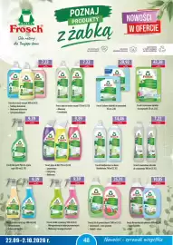 DUO-TES gazetka Strona 48: Frosch środek czyszczący €9,39, Frosch Żel do prania tkanin €25,31