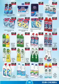DUO-TES gazetka Strona 59: Cif Mleczko/Max Power Spring Fresh €7,99, Kret WC Żel Active Fresh €4,29