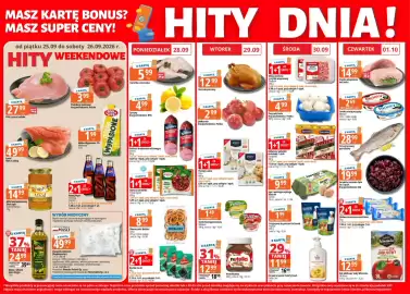 E.Leclerc gazetka tydzień 39 Strona 1: Dwupak poduszek Blommenslyst €49,99, Kostka do wc Syphon €1,53