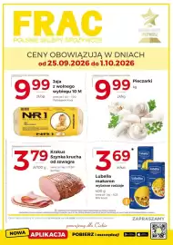 Frac gazetka tydzień 39 Strona 1: Pieczarki €9,99, Jaja z wolnego wybiegu NR 1 €9,99