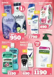 Vil-For akciós újság hét 39 Oldal 16: Listerine szájvíz €1.190,00, Rexona deodorant €690,00