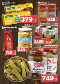 Vil-For akciós újság hét 39 Oldal 23: Lacikonyha tyúkhús-leveskocka €379,00, Polcz food moroccan chickpeas €1.150,00