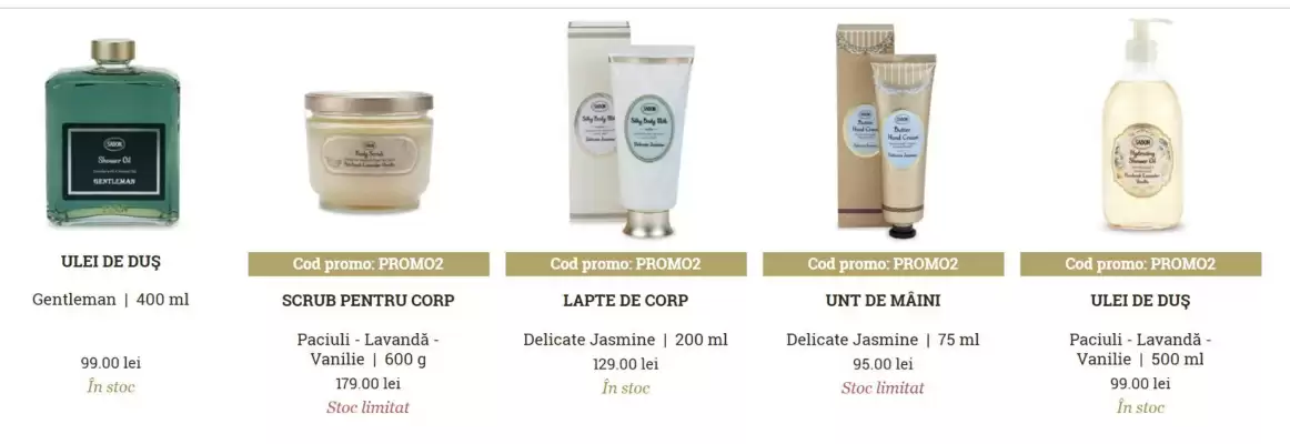 Magazine SABON (valid până la 30-09)