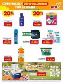 Catálogo Ara semana 39 Página 17: Nosotras protectores diarios €9.680,00, Pañitos húmedos bubu €6.990,00