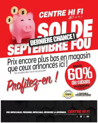 Centre Hi-Fi (valid until 1-10)