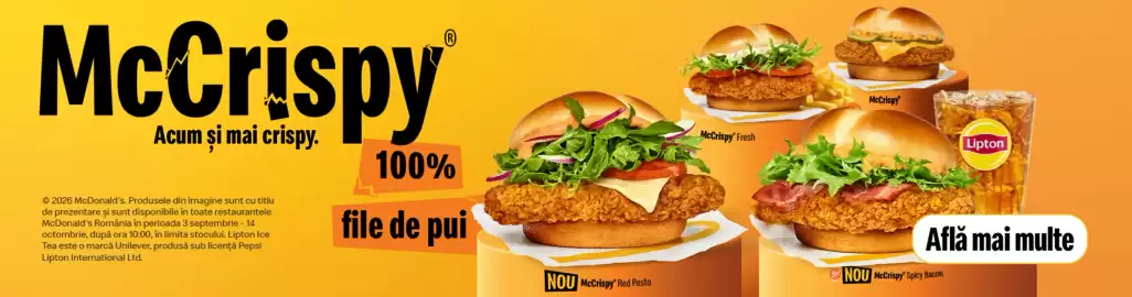 Catalog McDonald's săptămâna 39 Pagină 1