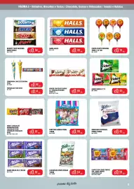 Folheto Central Cash Página 5: Trident senses €0,49, Bounty Twix Snickers Mars Single €0,54