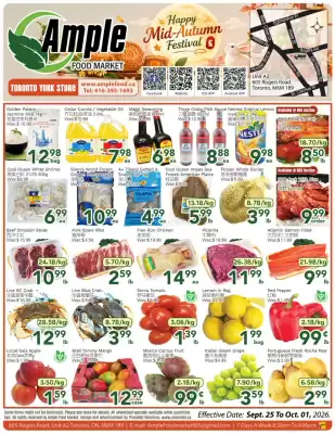Ample Food Market flyer (valid until 1-10)