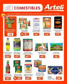Folleto Arteli Página 3: Del Monte Elote en grano €20,00, Nor-Ver Frijol pinto €16,50
