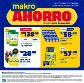 Catálogo Makro Página 1: La Patrona aceite vegetal €138,50, Bonlé Mezcla láctea Crecimiento €58,00