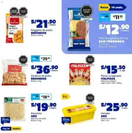 Catálogo Makro Página 14: Italpizza pizza congelada sabores variados €15,50, Redondos nuggets de pollo €21,90