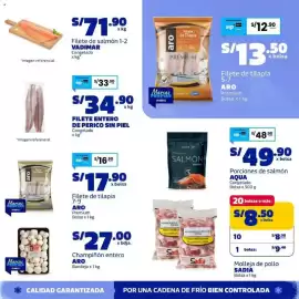 Catálogo Makro Página 16: Vadimar filete de salmón 1-2 €71,90, Aro filete de tilapia €13,50