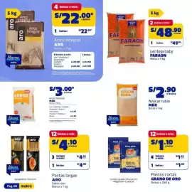 Catálogo Makro Página 6: Grano de oro pastas cortas €1,10, M&K azúcar rubia €2,90