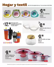 Catálogo Tia Página 16: Set de calderos de aluminio 3 piezas €9,99, Tazón de vidrio €1,99