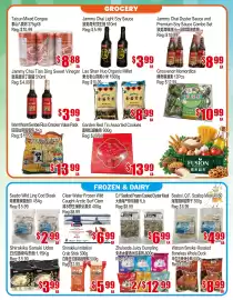 Fusion Supermarket flyer week 39 Page 2: D.Y Seafood Frozen Cooked Oyster Meat €6,99, Lao Shan Huo Organic Millet €8,99
