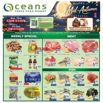 Oceans Fresh Food Market (valid until 1-10)