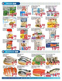 Yours Food Mart flyer week 39 Page 4: Frozen White Shrimp Head On €3,98, Fresh Mackerel €2,98