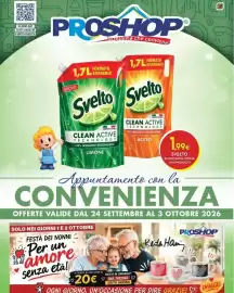 Volantino Proshop Pagina 1: SCOPRI QUI TUTTI I NOSTRI PUNTI VENDITA 000 PROSHOP la qualità che conviene 1,7L FORMATO
