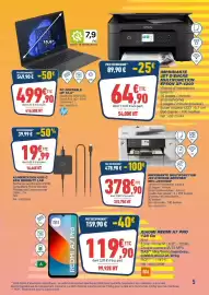 Catalogue Bureau Vallée page 5: 15,6" 7,9 /10 INDICE DE RÉPARABILITÉ EPSON R/V AUTO ☐ 3 EN 1 PRIX RECOMMANDÉ 549,90€ -50€