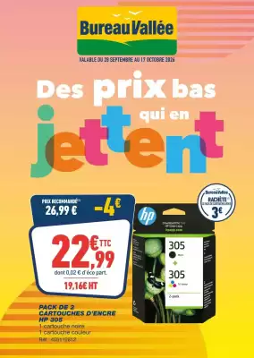 Bureau Vallée (valable jusqu'au 17-10)