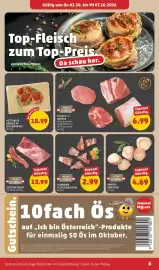 PENNY Flugblatt woche 40 Seite 6: Gültig von Do 01.10. bis Mi 07.10.2026 Top-Fleisch zum Top-Preis penny.at/fleischhauer Da