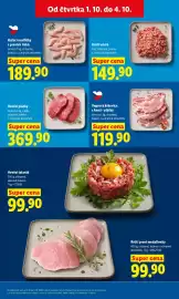 Lidl leták Strana 19: HOVĚZÍ TATARÁK €99,90, Kuřecí nudličky z prsnich řízků €189,90