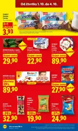Lidl leták Strana 30: SWEET CORNER Ovocné želé €19,90, SONDEY Oplatka Terezka €3,93